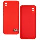 Чехол для Xiaomi Redmi 9A, Redmi 9I, Full Protection, силикон+пластик, красный