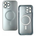 Чехол для iPhone 13 Pro Max MagSafe COLORS 2 с стеклом камеры, силиконовый, голубой
