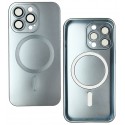 Чехол для iPhone 13 Pro MagSafe COLORS 2 с стеклом камеры, силиконовый, голубой
