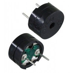 Буззер Електромагнітний HYE12-065B (пасивний), 12мм, 3V-6V, 15мА, 42 Ом, 85 dB