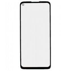 Скло дисплея для Motorola XT2087, Moto G9 Plus, з OCA-плівкою, чорне