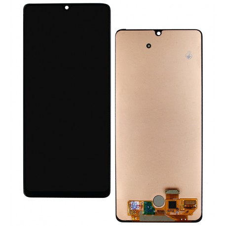 Дисплей для Samsung A426 Galaxy A42 5G, черный, без рамки, оригинал (переклеенное стекло)
