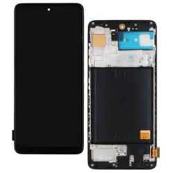 Дисплей для Samsung A515 Galaxy A51, A515F/DS Galaxy A51, чорний, з рамкою, копія, (TFT) Дисплей для Samsung A515 Galaxy A51, A515F/DS Galaxy A51, чорний, з рамкою, копія, (TFT)