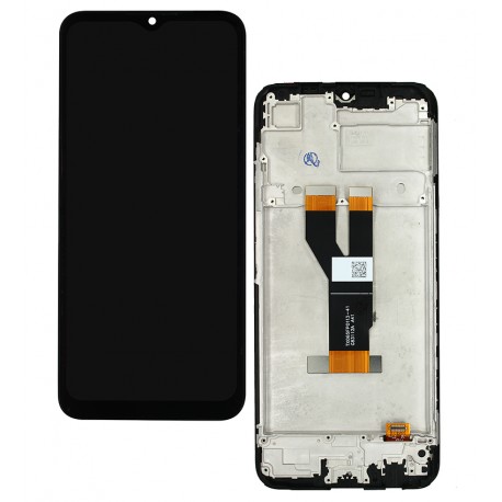 Дисплей Realme C20, Realme C21, чорний, із сенсорним екраном (дисплейний модуль), з рамкою