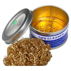 Очиститель жал паяльника YIHUA-08С, латунная стружка, канифоль 30 г Очиститель жал паяльника YIHUA-08С, латунная стружка, канифоль 30 г