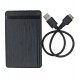 Карман зовнішній для жорсткого диску 2.5" Shuole USB 3.0, пластик, Black