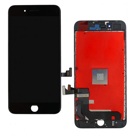 Дисплей iPhone 8 Plus, чорний, з сенсорним екраном (дисплейний модуль), з рамкою, High Copy