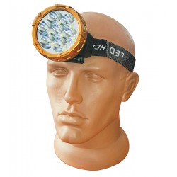 Налобный фонарик HX-208-7LED, встроенный акб, зарядка MicroUSB