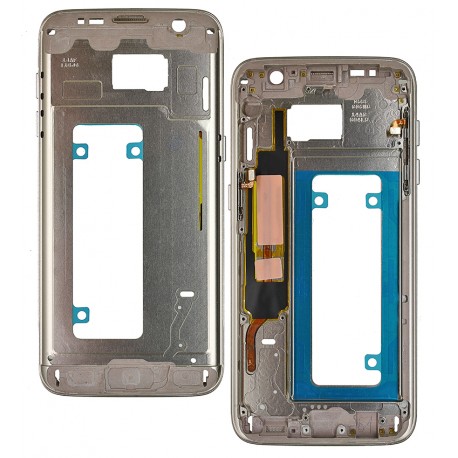 Середня частина корпуса для Samsung G935F Galaxy S7 EDGE, золотистий колір