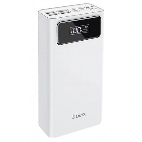 Power bank Hoco J65A, 40000мАг |4USB/Lightning/Type-C, 2A| білий