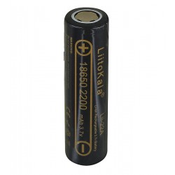 Акумулятор 18650 LiitoKala Lii-22A ICR, без захисту, 10А, (Li-ion 3.7V 2200mAh)