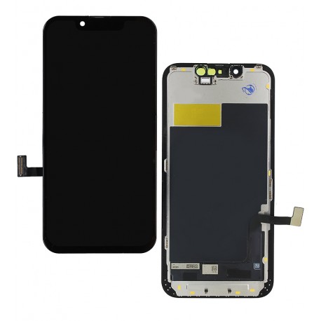 Дисплей Apple iPhone 13 mini, чорний, з рамкою, копія, (TFT), ZY-IN CELL