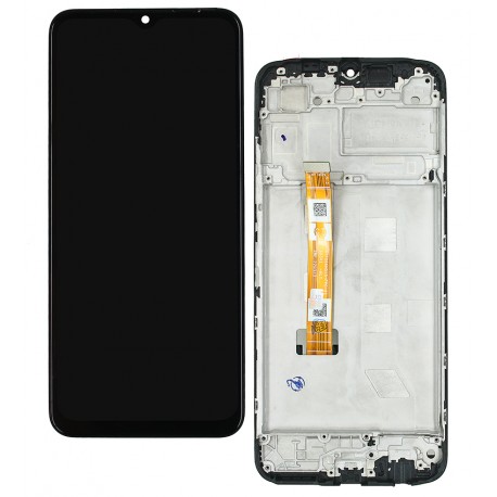 Дисплей Oppo A17, с сенсорным экраном (дисплейный модуль), с рамкой, черный