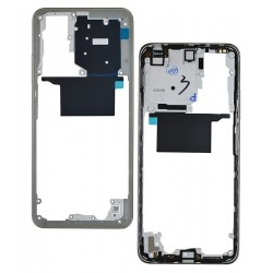 Средняя часть корпуса для Xiaomi Redmi Note 11, серебристая