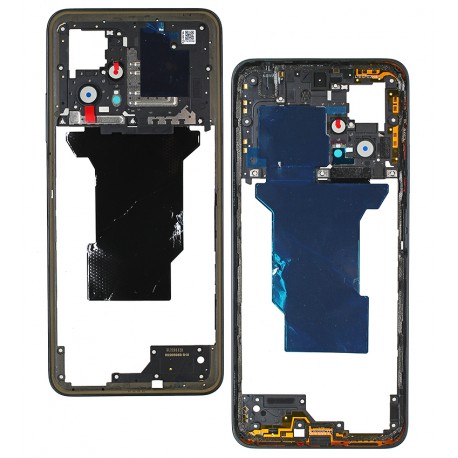 Средняя часть корпуса для Xiaomi Redmi Note 11T Pro, черная
