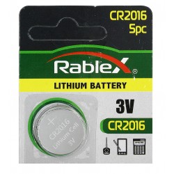 Батарейка CR2016 Rablex, 3V Батарейка CR2016 Rablex, 3V