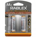 Аккумуляторная батарейка Rablex Rechargable R6 AA 1000 мАч, 2 шт