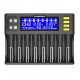 Зарядний пристрій Liitokala Lii-S8, 8 каналів, Ni-Mh/Li-ion/Li-Fe/18650 USB, Powerbank, LED