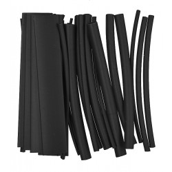 Набор термоусадочных трубок, 24шт, длиной 100мм, черные