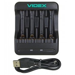 Зарядное устройство Videx VCH-N401 4-х канальная, AAA, AA