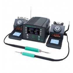 Паяльная станция прецизионная Aifen A220, 2 паяльника стандарта JBC 210 и 245, 6 каналов памяти, 350W, 100°C - 450°C