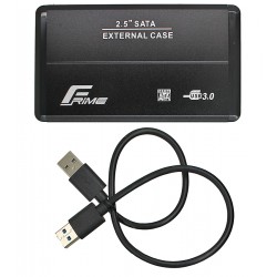 Карман зовнішній для жорсткого диску 2.5" Frime (FHE20.25U30) USB 3.0 Black, Metal