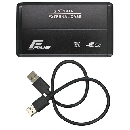 Карман зовнішній для жорсткого диску 2.5" Frime (FHE20.25U30) USB 3.0 Black, Metal