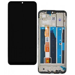Дисплей для Vivo Y15S, черный,с сенсорным экраном (дисплейный модуль), с рамкой, черный Дисплей для Vivo Y15S, черный,с сенсорным экраном (дисплейный модуль), с рамкой, черный