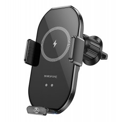 Автотримач Borofone BH205, з бездротовою зарядкою MagSafe, магнітний, (air outlet) | 15W, 4.5-7W |