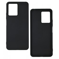 Чехол для Xiaomi Redmi Note 12 4G, Black Matt( Joy), матовый силикон, черный