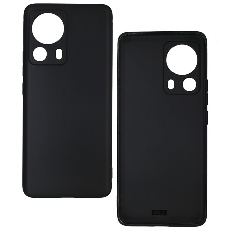 Чехол для Xiaomi Redmi 13 Lite, Black Matt( Joy), матовый силикон, черный