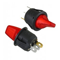 Перемикач клавішний KCD1-101N-10 з підсвічуванням ON-OFF 3pin