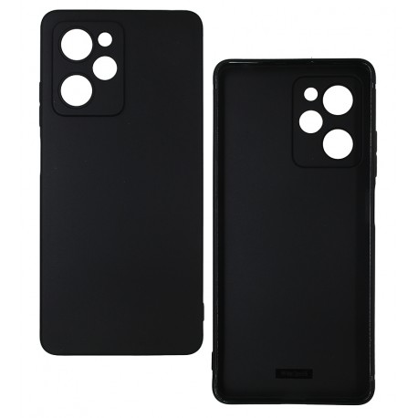 Чехол для Xiaomi Poco X5 Pro 5G, Black Matt( Joy), матовый силикон, черный