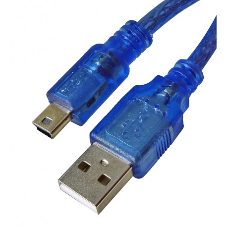 Кабель Mini-USB - USB, DKE2, 1.5 метра, синий