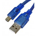 Кабель Mini-USB USB, DKE2, 1.5 метра, синій