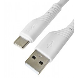 Кабель Type-C - USB, Hoco X97 Crystal color Silicone, 2.4A, круглый, 1 метр