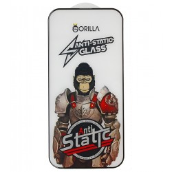 Захисне скло для Apple iPhone 14 Pro, Full Glue, Gorilla Anti-Static, 0.3 мм, чорне