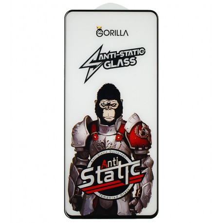 Захисне скло для Xiaomi Redmi Note 12 Pro 4G, Full Glue, Gorilla Anti-Static, 0.3 мм, чорне