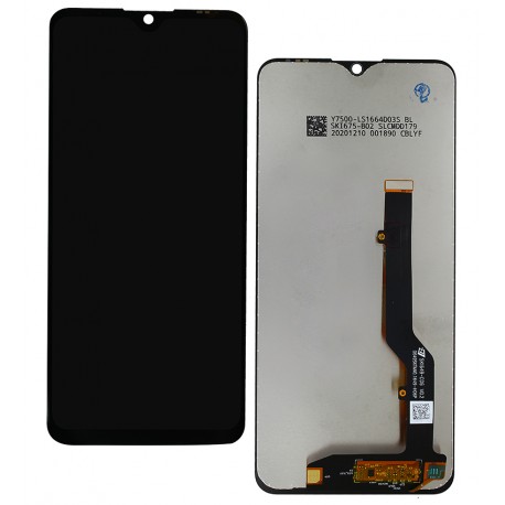 Дисплей для ZTE Blade 20 Smart, черный, с сенсорным экраном, оригинал (PRC)