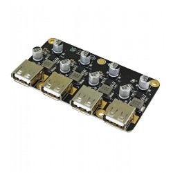 DC / DC перетворювач понижуючий на 4 x USB, Uin: 6 - 32V, Uout: 5V / 9V / 12V / 24V, підтримка протоколів QC2.0, QC3.0, DCP, BC1.2, Apple DC / DC перетворювач понижуючий на 4 x USB, Uin: 6 - 32V, Uout: 5V / 9V / 12V / 24V, підтримка протоколів QC2.0, QC3.0, DCP, BC1.2, Apple