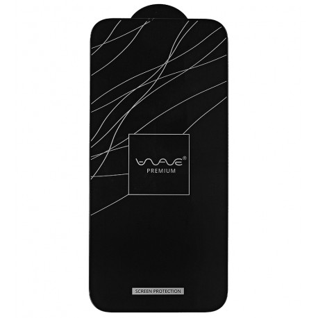 Захисне скло для iPhone 14 Pro Max, 2.5D, WAVE Premium, чорне