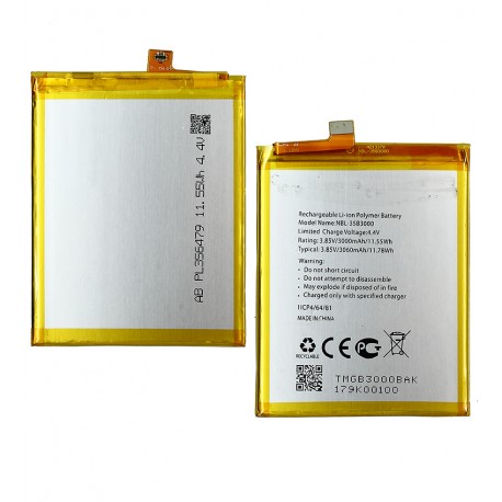 Аккумулятор NBL-35B3000 для TP-Link Neffos C7, Li-ion 3.85В 3060 мАч, без логотипа