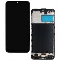 Дисплей для Samsung M315 Galaxy M31, M315F/DS Galaxy M31, чорний, з рамкою, High quality, (OLED)