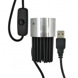 Лампа ультрафіолетова UV lamp, в алюмінієвому корпусі (живлення від USB 5V) Лампа ультрафіолетова UV lamp, в алюмінієвому корпусі (живлення від USB 5V)