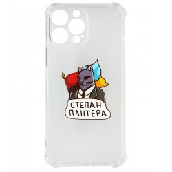 Чехол для iPhone 13 Pro Max WAVE Love of the state, прозрачный силикон, stepan pantera