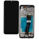 Дисплей для Samsung A037G Galaxy A03s, чорний, з рамкою, оригінал (PRC), з чорним шлейфом, (162x72 mm)