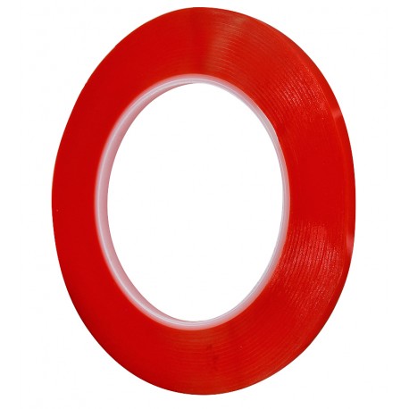 3M™ Двухсторонний скотч 5мм х 20м, толщина 0.21 мм красный, копия