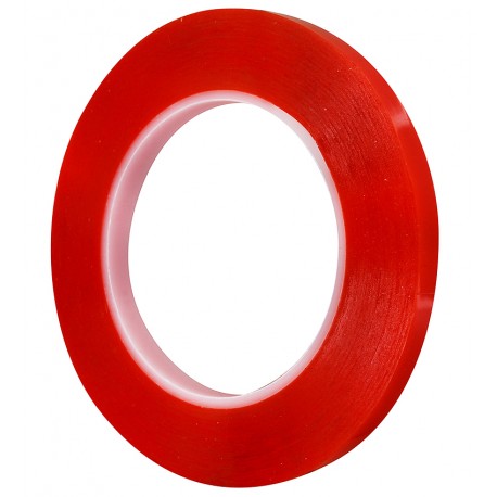 3M™ Двосторонній скотч 10мм х 25м, товщина 0.21 мм червоний, копія