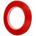 3M Двосторонній скотч 10мм х 25м, товщина 0.21 мм червоний, China quality