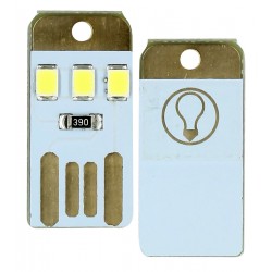 USB LED модуль на 3 холодні світлодіоди, біла плата USB LED модуль на 3 холодні світлодіоди, біла плата